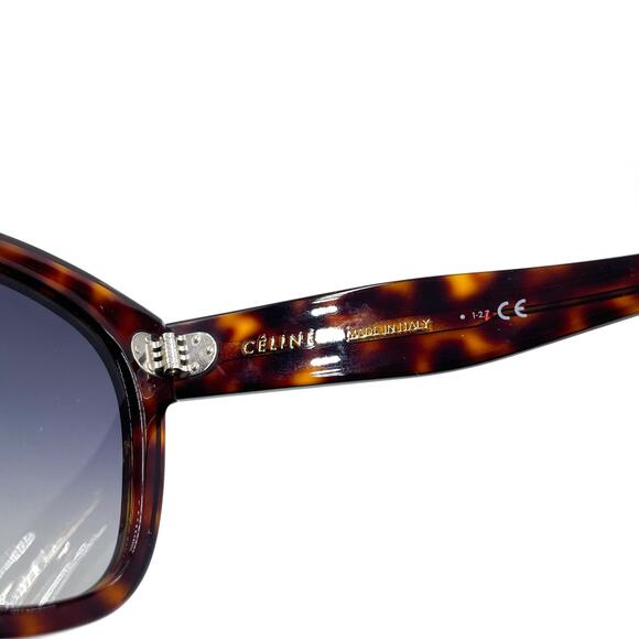 Celine Tortoise‎ Sunglasses Havana Brown Polarized Acetate CL40002U main image 5